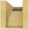 Ekena Millwork 5"W x 10"D x 5"H Wide Viola Rough Cedar Woodgrain TimberThane Corbel, Primed Tan CORUR05X10X05VIORCPR - alternate 6